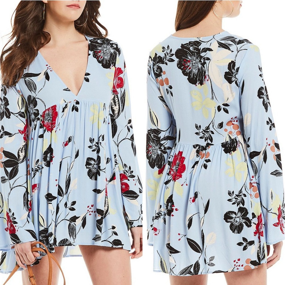 NWT Free People Bella Printed Tunic
